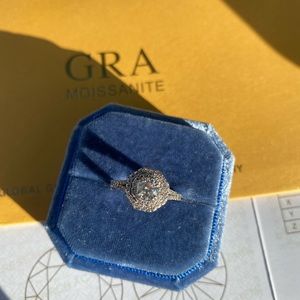 Moissanite diamond engagement wedding ring size 6